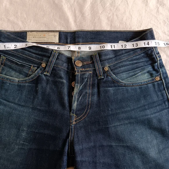 Imogene + Willie Selvage Denim Jeans Button Fly Slim Straight Fit Made In USA 26 - Picture 10 of 14
